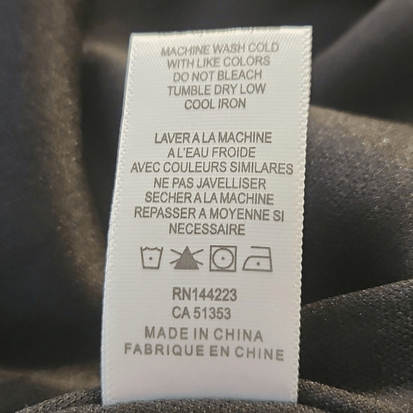 BISHOP + YOUNG Black Faux Leather Mini Skirt w/Zipper Large (3514) - Picture 5 of 5